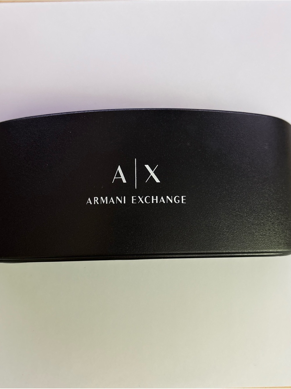 Armani Exchange Black Hard Shell VR/AR Accessories Case with White Logo